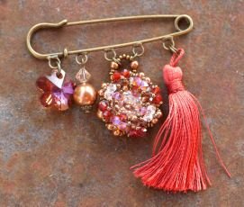 brosch Swarovski kristall