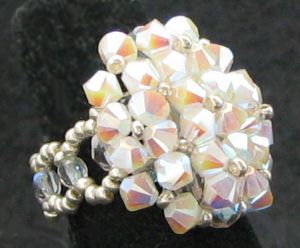 Pearl White Agate Ring (i kit)