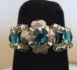 Ring i kit Lolita Strass Blå Turkos