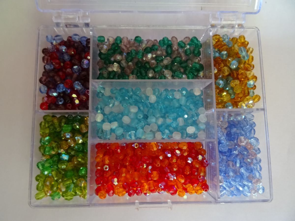 Pärllåda 1400 Facets mix flerfärgad