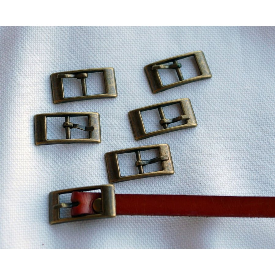 Spännen i antik brons för bältesarmband 8mm x 5