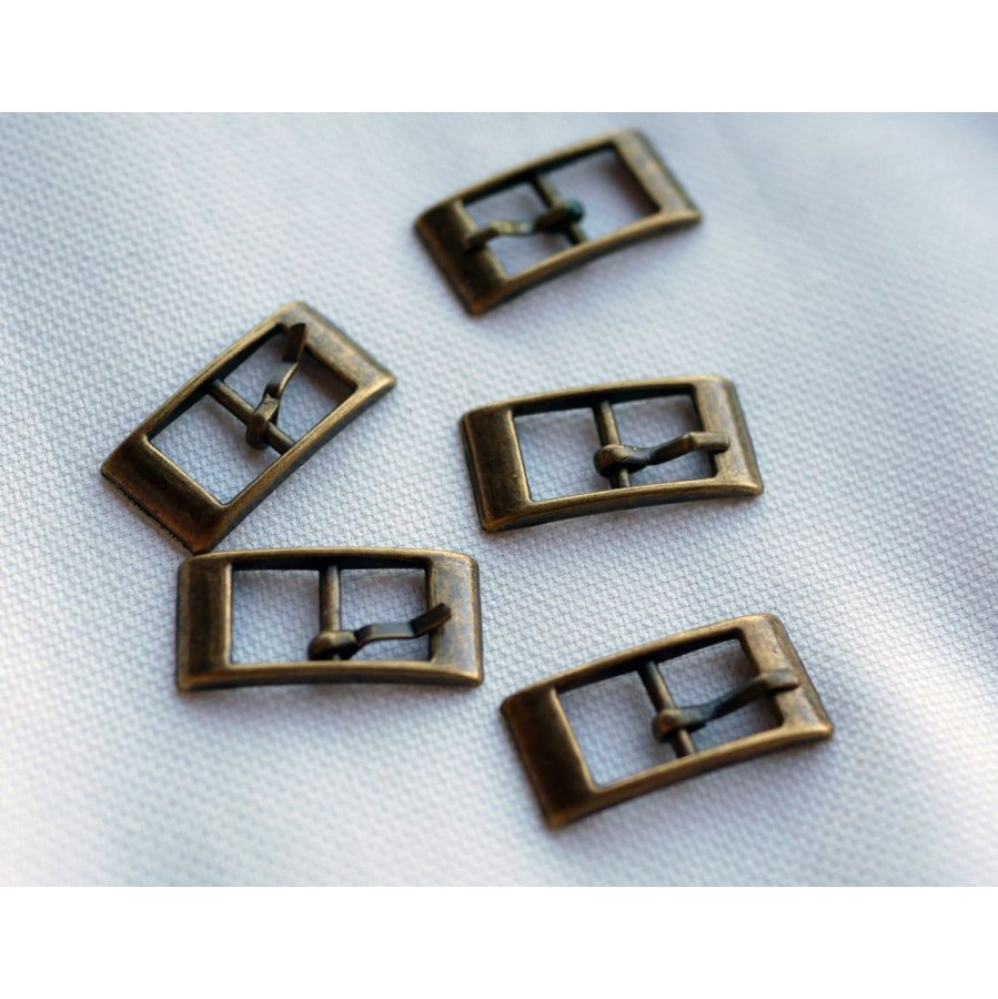 Spännen i antik brons för bältesarmband 8mm x 5