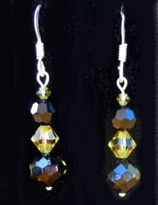 Boucles d'oreilles Cristal Cosmo Jet Swarovski