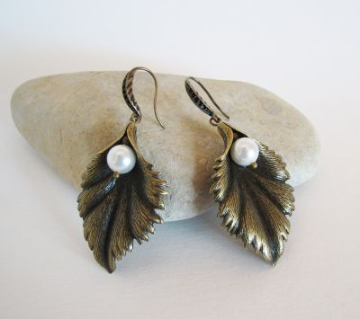 Pearl Leaf örhängen