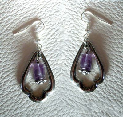 Boucles d'oreilles Gothique Amethyst