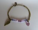 Smal brons kedja armband Violet