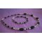 Armband Black Agates &amp; Swarovski kristall 