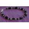 Armband Black Agates &amp; Swarovski kristall 