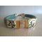 Läderarmband Regaliz Turquoise Love 