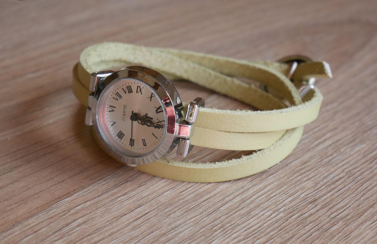 Läderarmband Anisgrönt, justerbart trippelarmband
