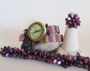 Pip Burgundy Duo Beads Armband Kit