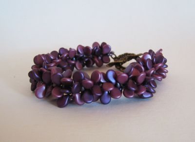 Pip Burgundy Duo Beads Armband Kit