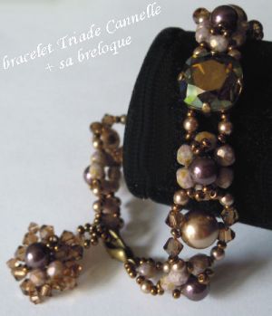 Kanel Triad armband med charm