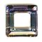 Square 4439 20mm färgat glas ljusrosa &amp; himmelsblått