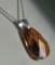 Silver halsband hänge Swarovski Tear Copper