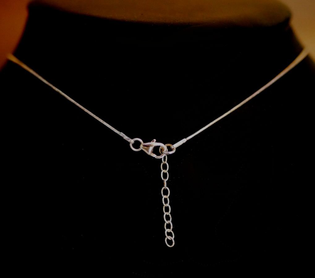 Silver halsband hänge Swarovski Cosmic Square