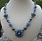 Collier Margarita Bleu H&eacute;matites
