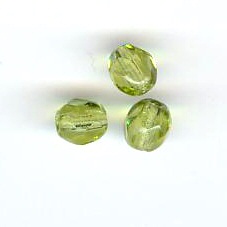 Facett 4 mm olivin x 20