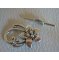 T-spänne Hibiskusblomma 30 mm silverpläterad