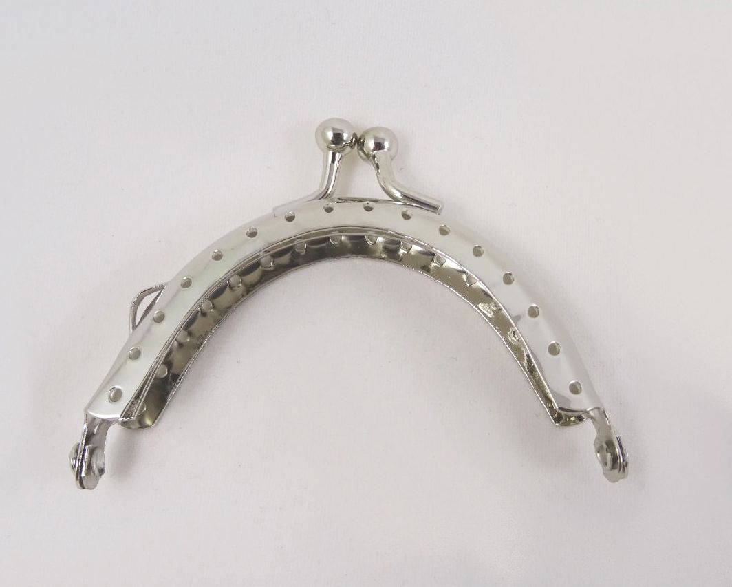 Silver handväska lås 7 cm