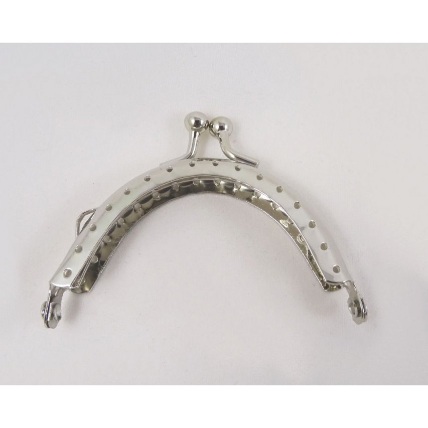 Silver handväska lås 7 cm