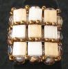 Kvadratisk ringkit Tila Beige