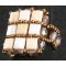 Kvadratisk ringkit Tila Beige