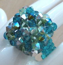 Kit bague Cuba bleu-vert