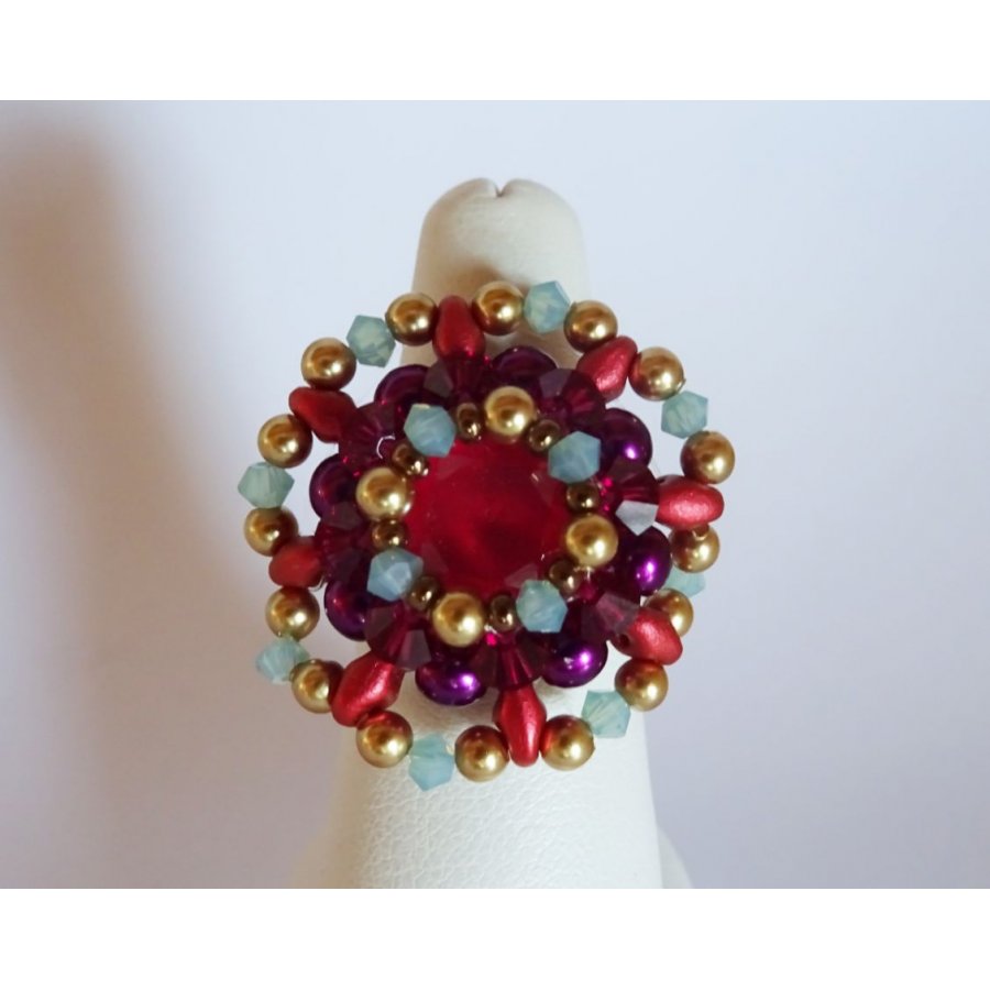 Kit bague Hélios rouge rubis