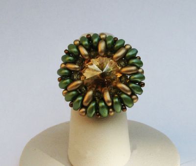 Livelove ringkit grönt och guld