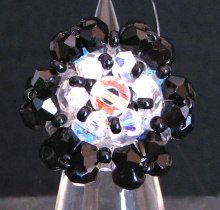 Malte II Ring Kit Black &amp; Crystal