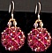 Kit boucles d'oreilles Arz rose