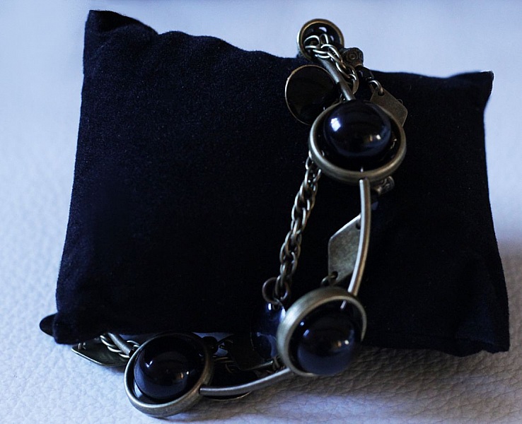 3 rader armband kit Svart och brons