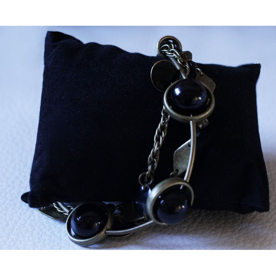 3 rader armband kit Svart och brons