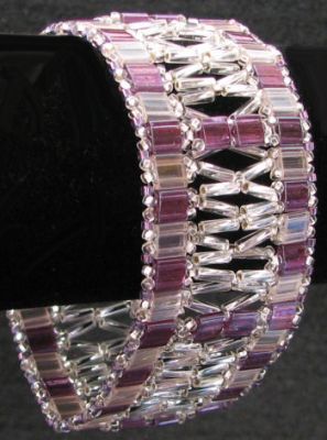 Tila &amp; Twist fönster armband kit Lila/silver