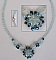 Kit collier Addison bleu