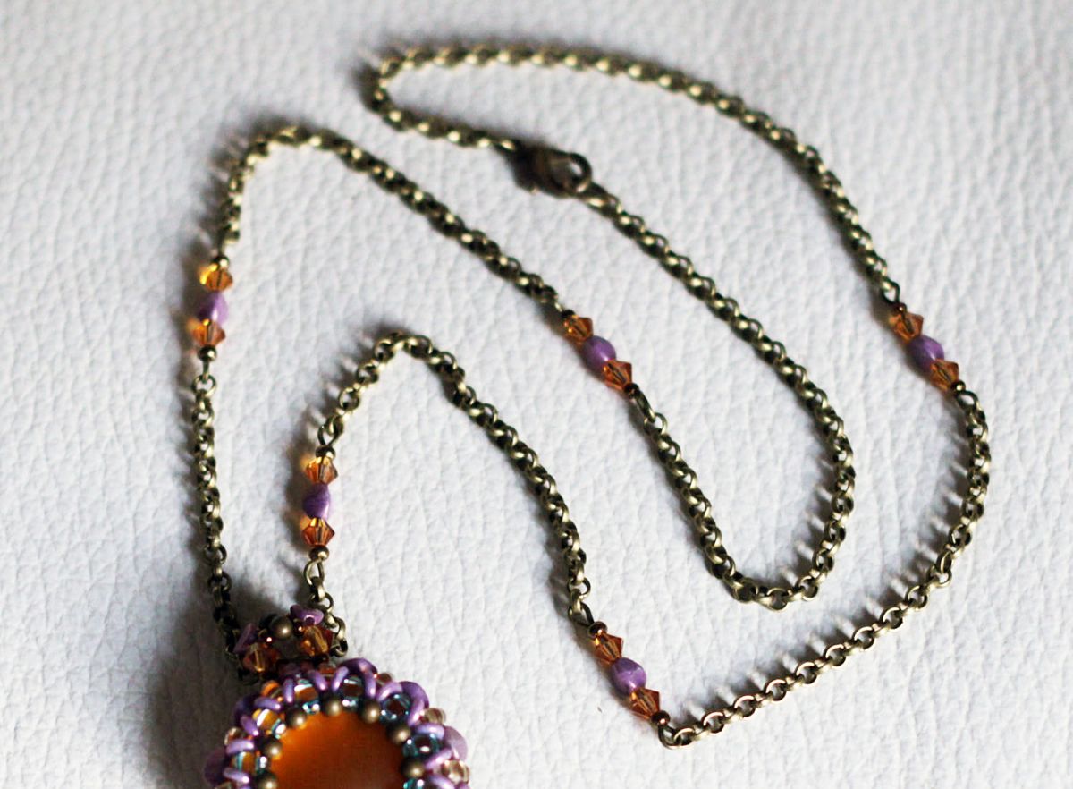 Queensland Topaz lila kedja halsband kit