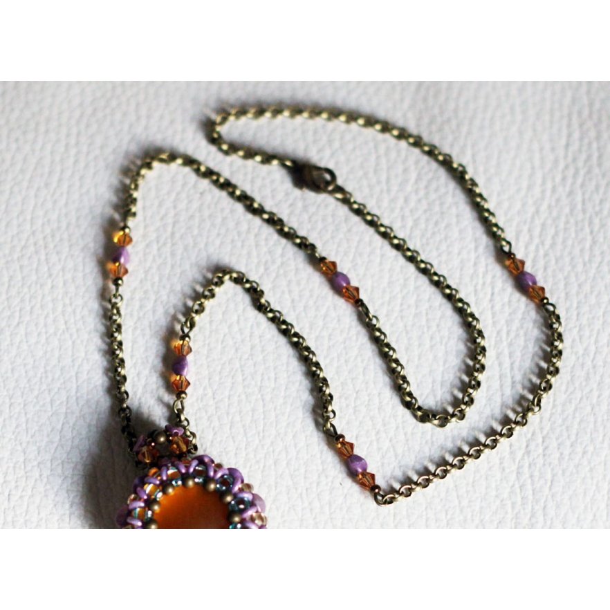 Queensland Topaz lila kedja halsband kit