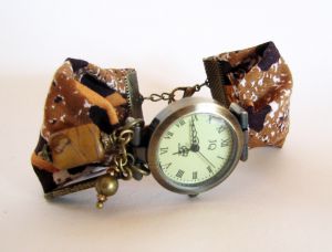 Wax tyg armbandsur kit Afrikansk brun