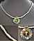Kit pendentif Allen Pistache sur cordon