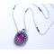 Queensland rosa hängande halsband