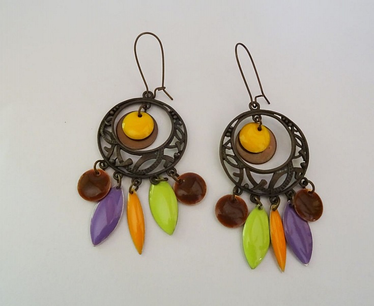 L&aring;nga bohemiska paljett&ouml;rh&auml;ngen