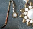 Magatama Crown Bookmark guld