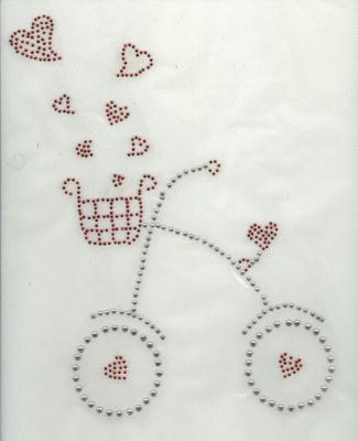 DESIGN AV EN CYKEL MED STRASS