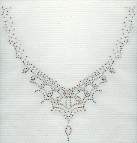 HALSBAND MED STRASSMÖNSTER MULTICOLOR
