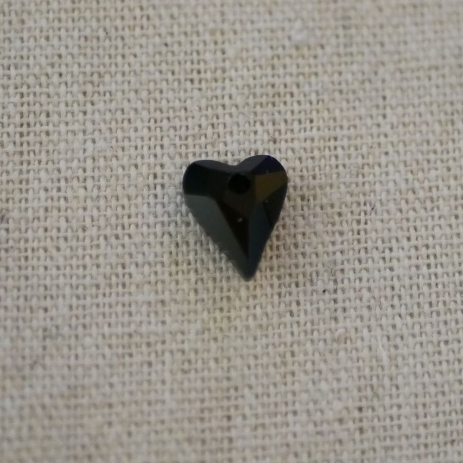 Wild Heart hänge i Swarovski Crystal 12 mm Jet