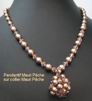 Swarovski hängande kit Mauri Peach