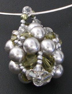 Swarovski hängande kit Mauri Khaki &amp; Grey