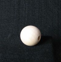 Rå träpärla 15 mm
