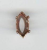 Shuttle inställning 10x5mm antik guld